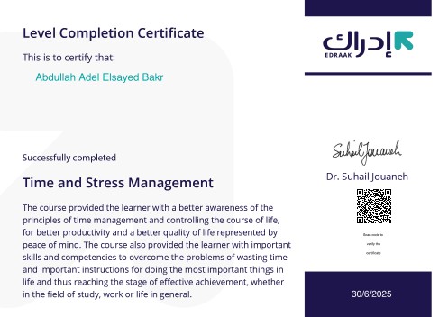 Time and Stress Management